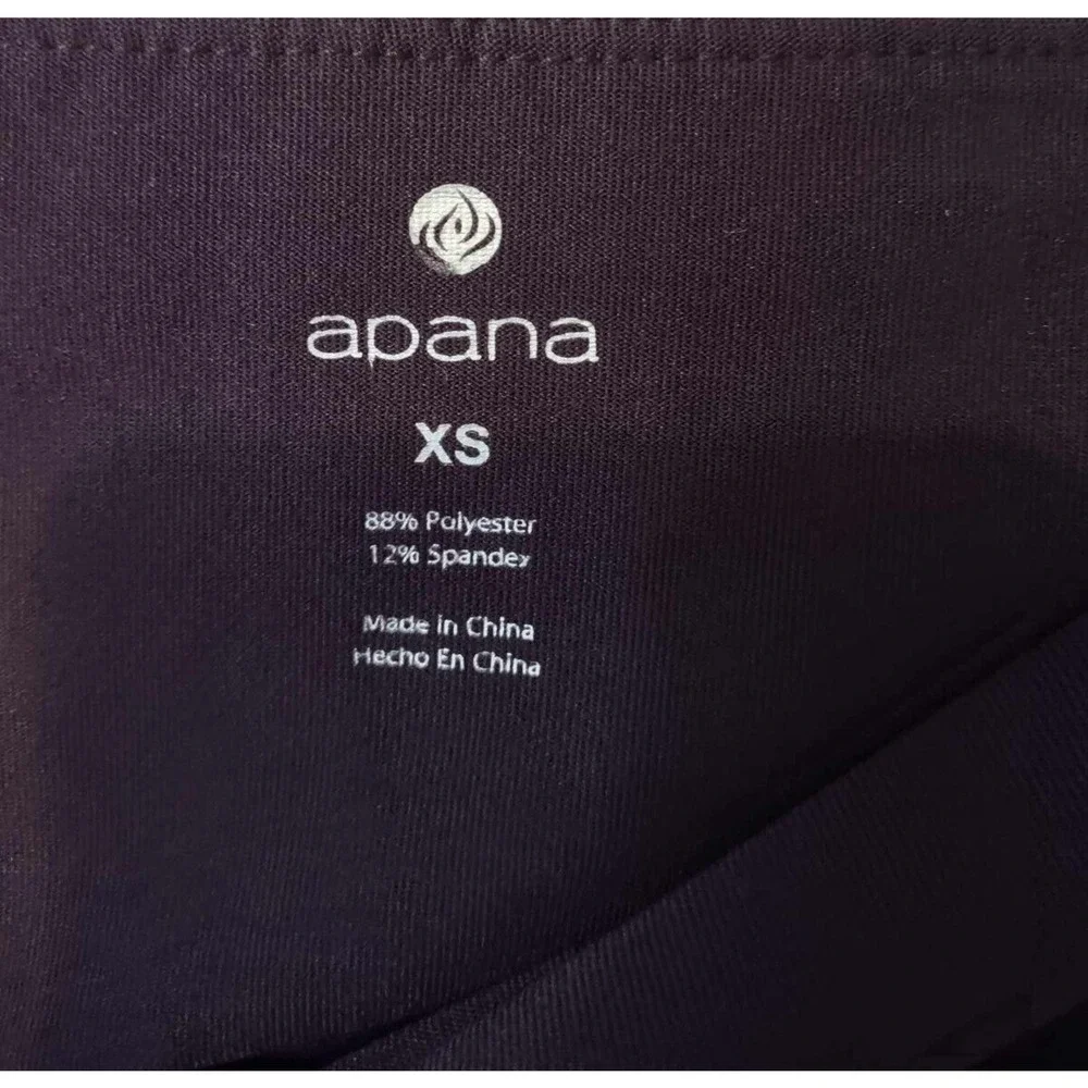 Apana Dark Purple Leggings Size XS - Picture 2 of 3